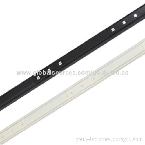 LED aluminum profiles for storefront glass contain with LED module with track and cover together